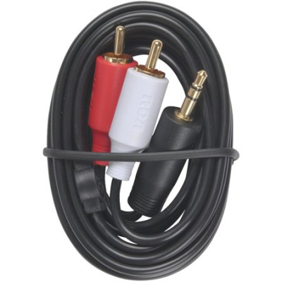 CABLE ADAPTATEUR AUDIO 3 FT RCA/3.5 MM MP3