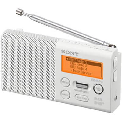 SONY DIGITAL RADIO DAB FM WHITE