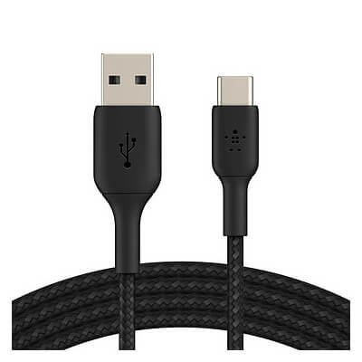CABLE USB A TO USB C 1M / 3FT BLACK