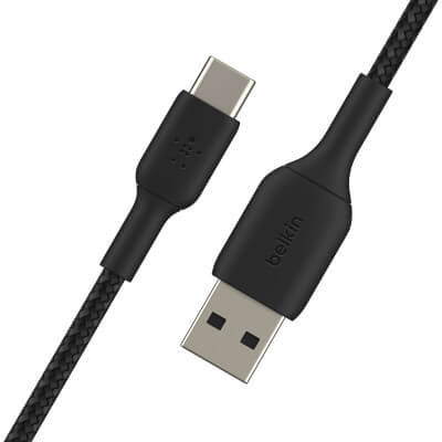 1254 USB-A V ERS LIGHTNING CABLE 1M BLACK