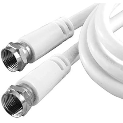 CABLE COAX RG6 1.8M / 6FT WHITE