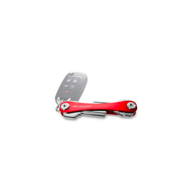 RED ALUMINUM COMPACT KEYCHAIN