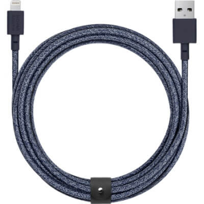 USB CABLE / LIGHTNING BELT XL 3M COSMO INDIGO