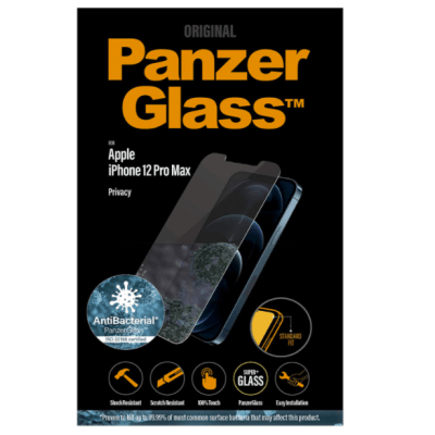 IPHONE 12 PRO MAX SCREEN PROTECTION GLASS BLACK