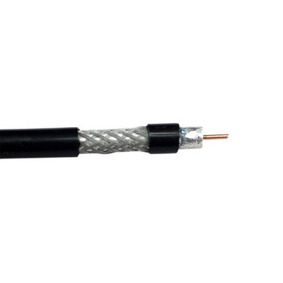 COAXIAL CABLE RG11 14AWG BLACK BY THE METER
