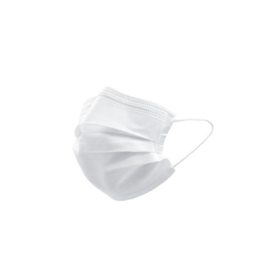 5-PIECE WHITE SURGICAL MASK