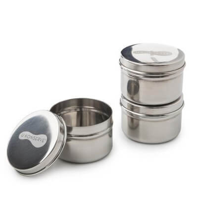 MINI STAINLESS STEEL LUNCH BOXES 90 ML