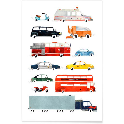 CARS AND LORIES POSTER 60x90