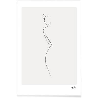 ONE LINE NUDE POSTER 60x90