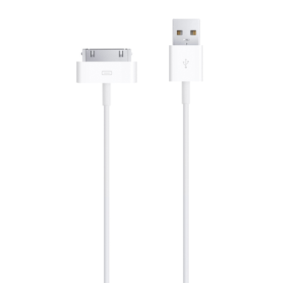USB CABLE V ERS APPLE 30 PINS 1M WHITE