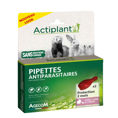 PIPETTES (2) ANTIPARASITICS NAC RODENT