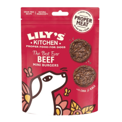 MINI BURG ERS CEREAL FREE BEEF BURGERS FOR DOGS 70 G