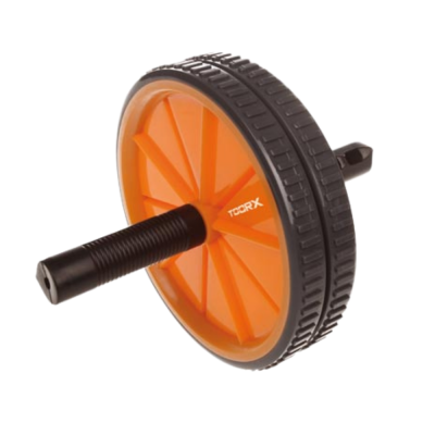 DOUBLE WHEEL FOR ABDOMINALS AHF-047 ORANGE AND BLACK