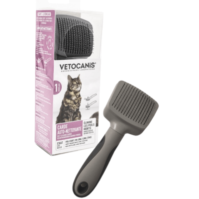 SELF-CLEANING RETRACTABLE CAT CARD BRUSH