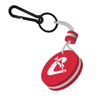 RED FLOATING KEY RING