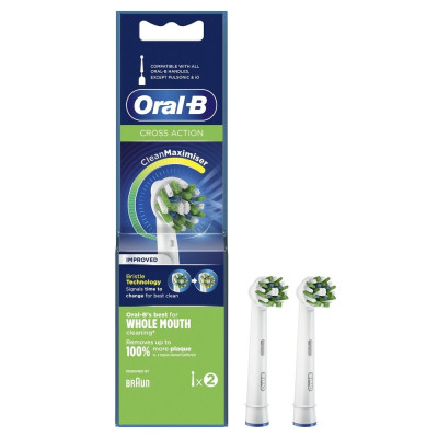 ORAL B CROSS ACTION BRUSH HEADS (X24)