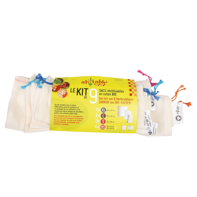 KIT OF 9 BULK BAGS OF DIFFERENT SIZES
