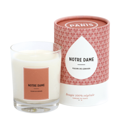 SCENTED CANDLE - CITY OF PARIS - NOTRE DAME - CHERRY BLOWERS