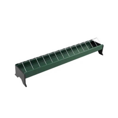75CM LINEAR FEEDER WITH GALVANIZED GRID FOR CHICKENS