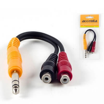 CABLE 1/4 TRS ERS RCA STEREO