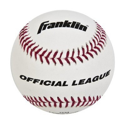 OFFICIAL LEAGUE WHITE LEATHER BASEBALL BALL