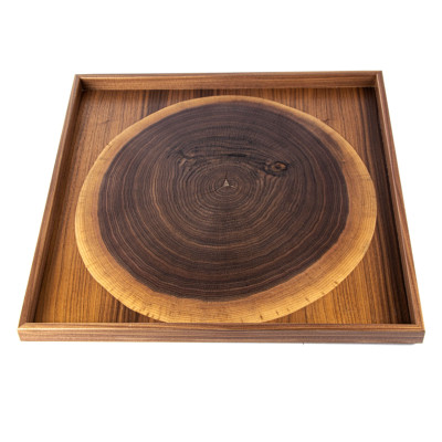 WOODEN TOP WITH NATURAL WALNUT TRUNK