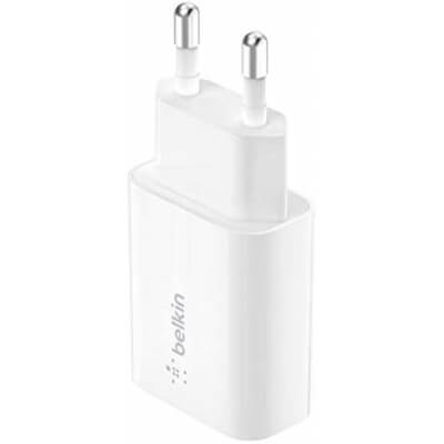 18W QC3 USB A MAINS WALL CHARGER WHITE