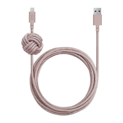 CABLE LIGHTNING NIGHT CABLE BRAIDED 3M PINK