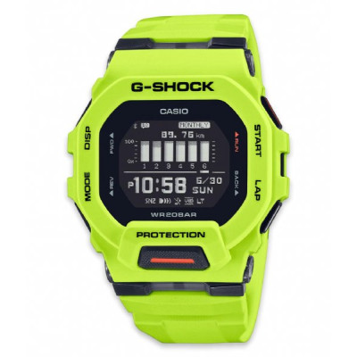 G-SHOCK MEN'S WATCH GBD-200-9ER G-SQUAD BLACK AND YELLOW RESIN