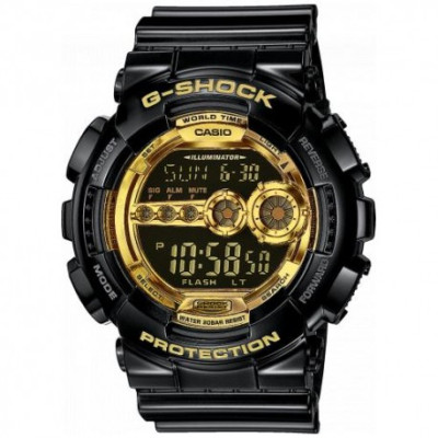 G-SHOCK GD-100GB MEN'S WATCH BLACK AND GOLD