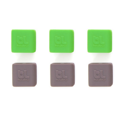 CLIPS FOR CABLE SIZE S X6 GREEN / GRAY