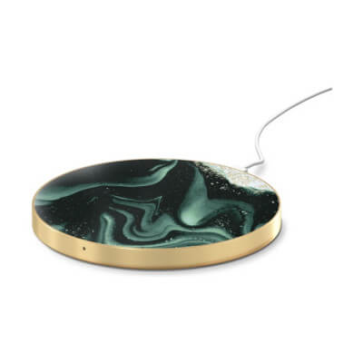 INDUCTION CHARGER 10W GOLD AND GREEN MARBLE