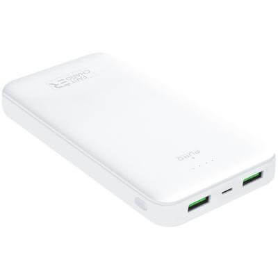 BACKUP BATTERY USB A+A+C 20000 MAH QUICK CHARGE WHITE