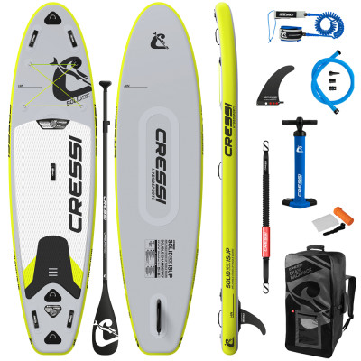 HYDROSPORT SET I SUP 10.6'' SOLID GRAY AND FLUO