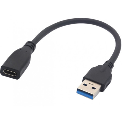 CABLE USB type A (M) to USB-C (F) 22.5 CM