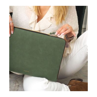 13'' LAPTOP AND TABLET CASE OLIVE