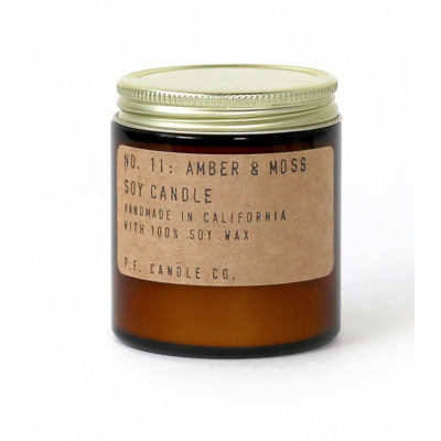 SOY WAX CANDLE AMBER SCENT AND FOAM 88ML