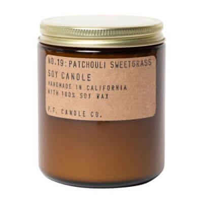 PATCHOULI SWEETGRASS SOY WAX CANDLE 207ML (X6)