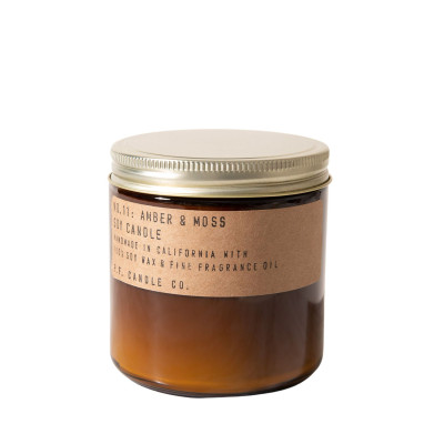 SOY WAX CANDLE AMBER SCENT AND FOAM 355ML